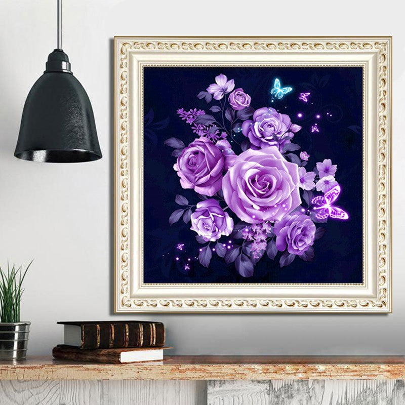 50X50CM - Rose Flower DIY 5D Full Diamond Painting NO Frame