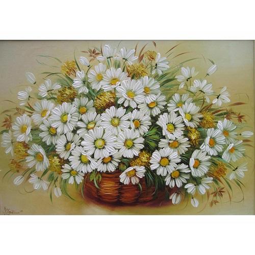 Flower No Framed DIY Oil Painting By Numbers Canvas Wall Art For Living Room Home Decor 40*50CM