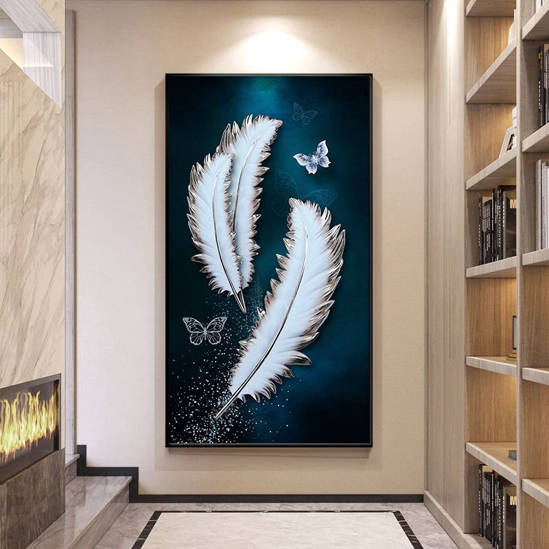 50x100CM - Feather DIY 5D Full Diamond Painting No Frame