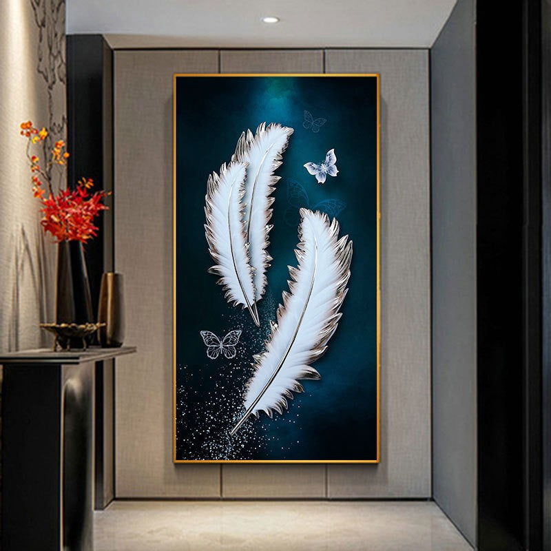 50x100CM - Feather DIY 5D Full Diamond Painting No Frame