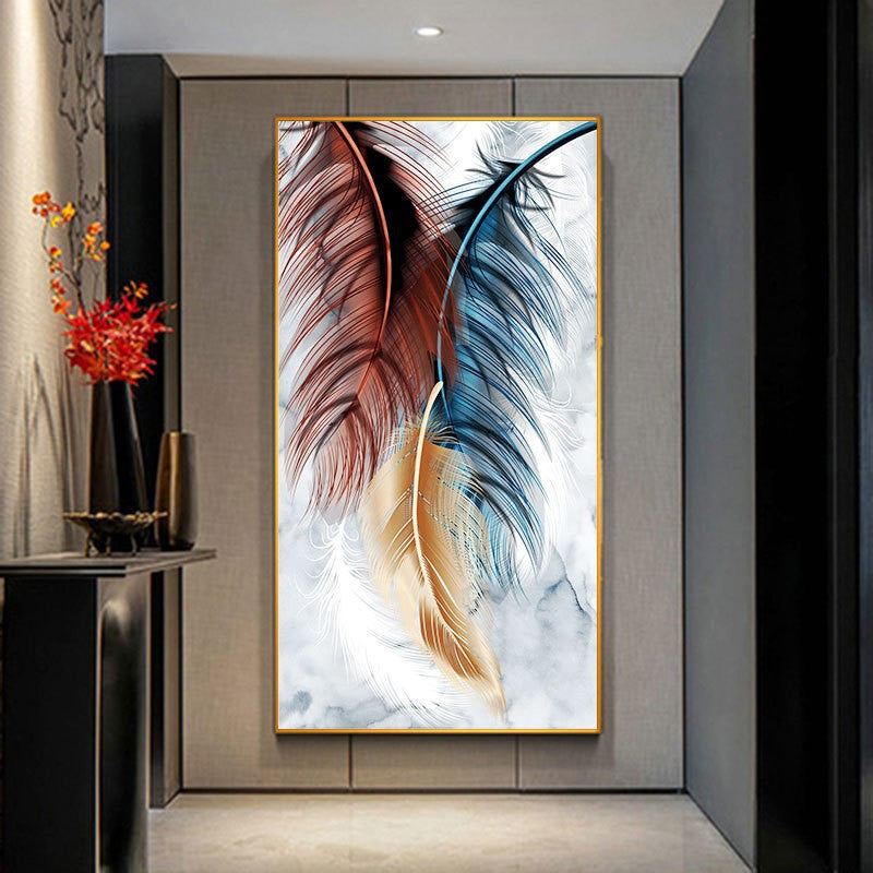 50x90CM -  Feather DIY 5D Full Diamond Painting No Frame