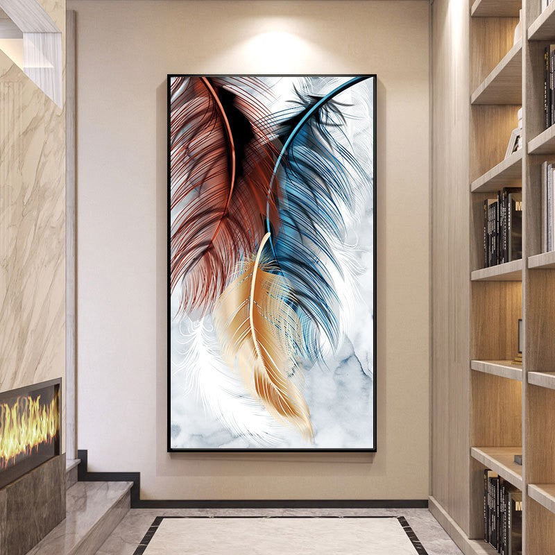 50x90CM -  Feather DIY 5D Full Diamond Painting No Frame