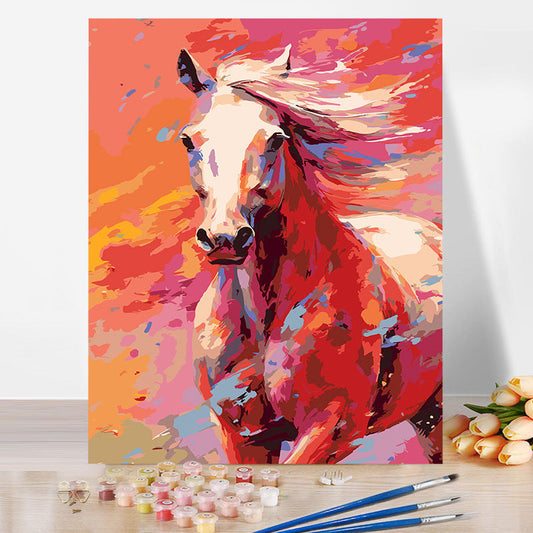 40*50CM Horse No Framed DIY Oil Painting By Numbers