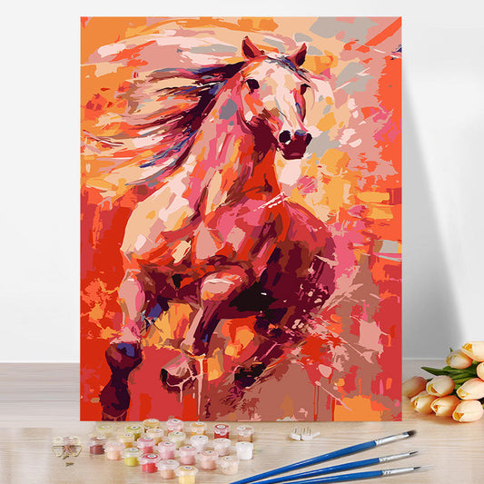 40*50CM Horse No Framed DIY Oil Painting By Numbers