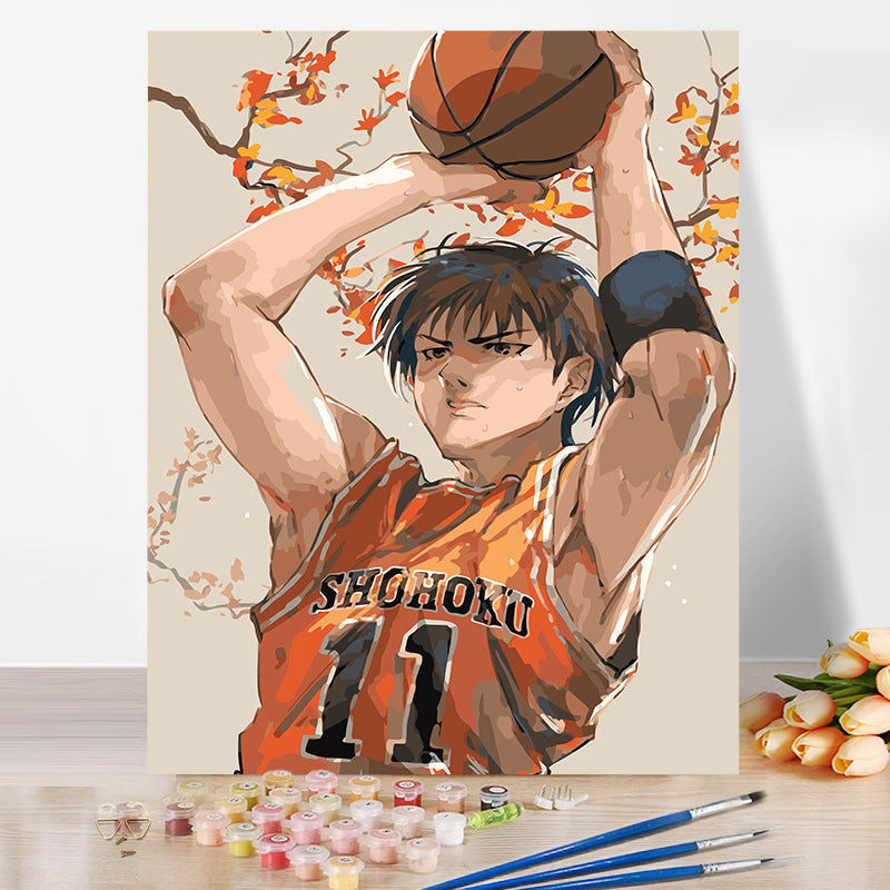 SLAM DUNK No Framed DIY Oil Painting By Numbers 40*50CM