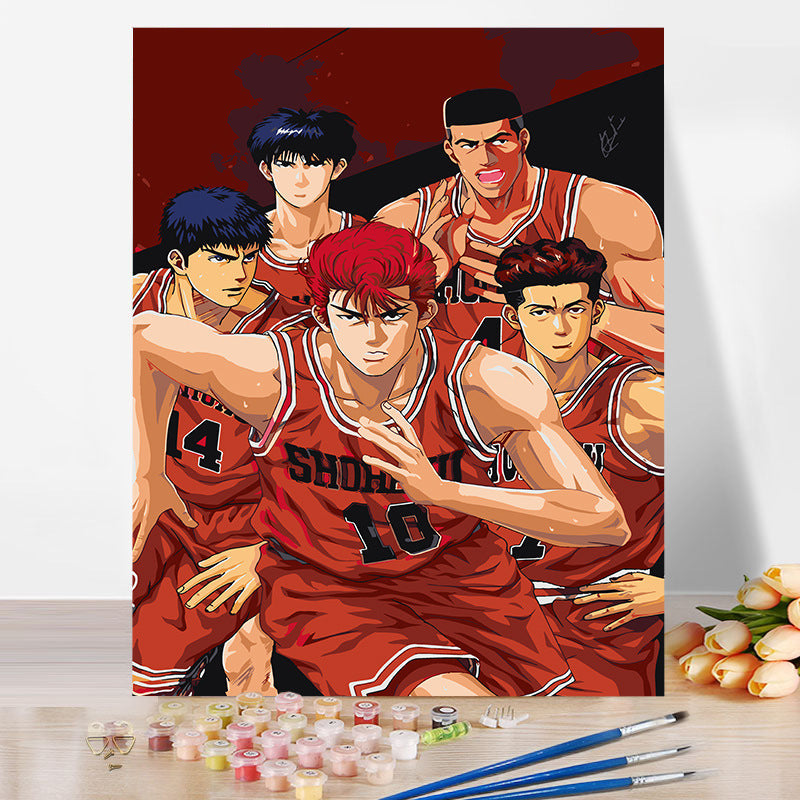 SLAM DUNK No Framed DIY Oil Painting By Numbers 40*50CM