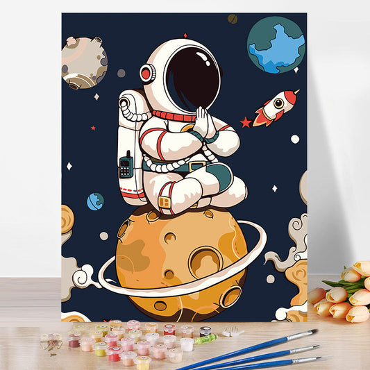 Astronaut No Framed DIY Oil Painting By Numbers 40*50CM