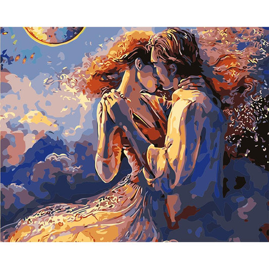 Lover No Framed DIY Oil Painting By Numbers Canvas Wall Art For Living Room Home Decor 40*50CM