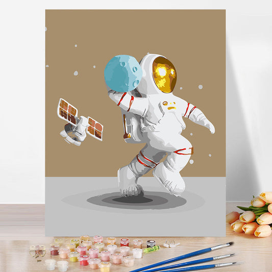 Astronaut No Framed DIY Oil Painting By Numbers 40*50CM