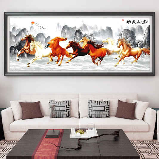 50X120CM - Horse DIY 5D Full Diamond Painting NO FRAME